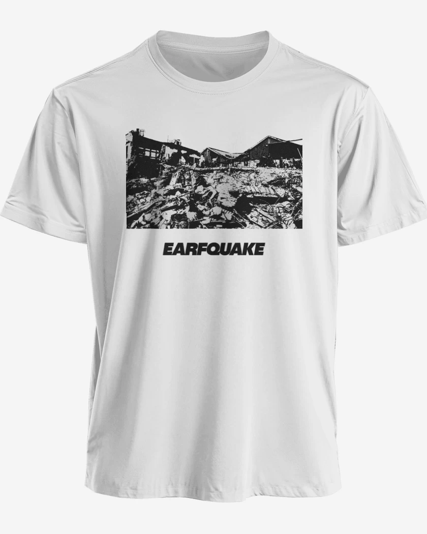 Polera premium Blanco de Tyler the Creator EARFQUAKE
