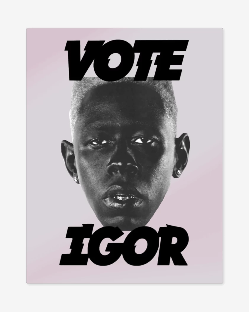Print metalico Tyler The Creator Vote Igor