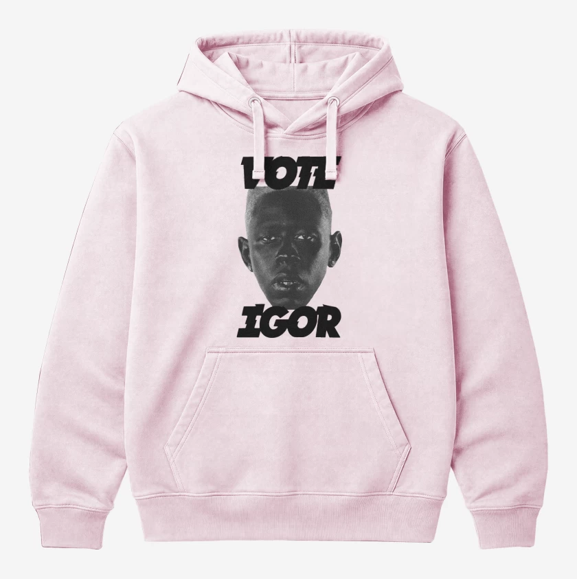 Polerón Canguro Rosa Pastel de Tyler The Creator Vote Igor