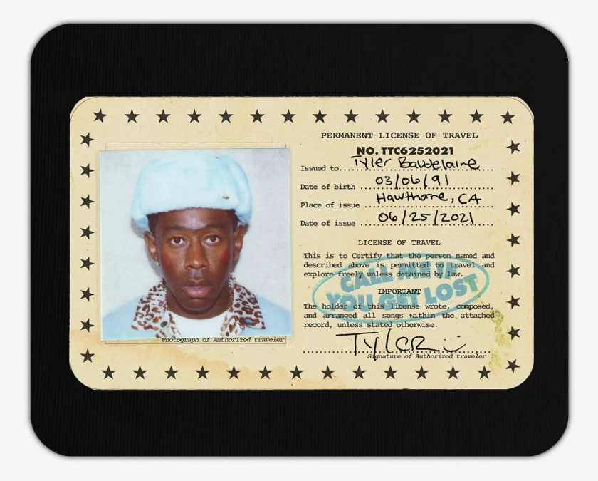 Mousepad Tyler the Creator Call Me if you Get Lost