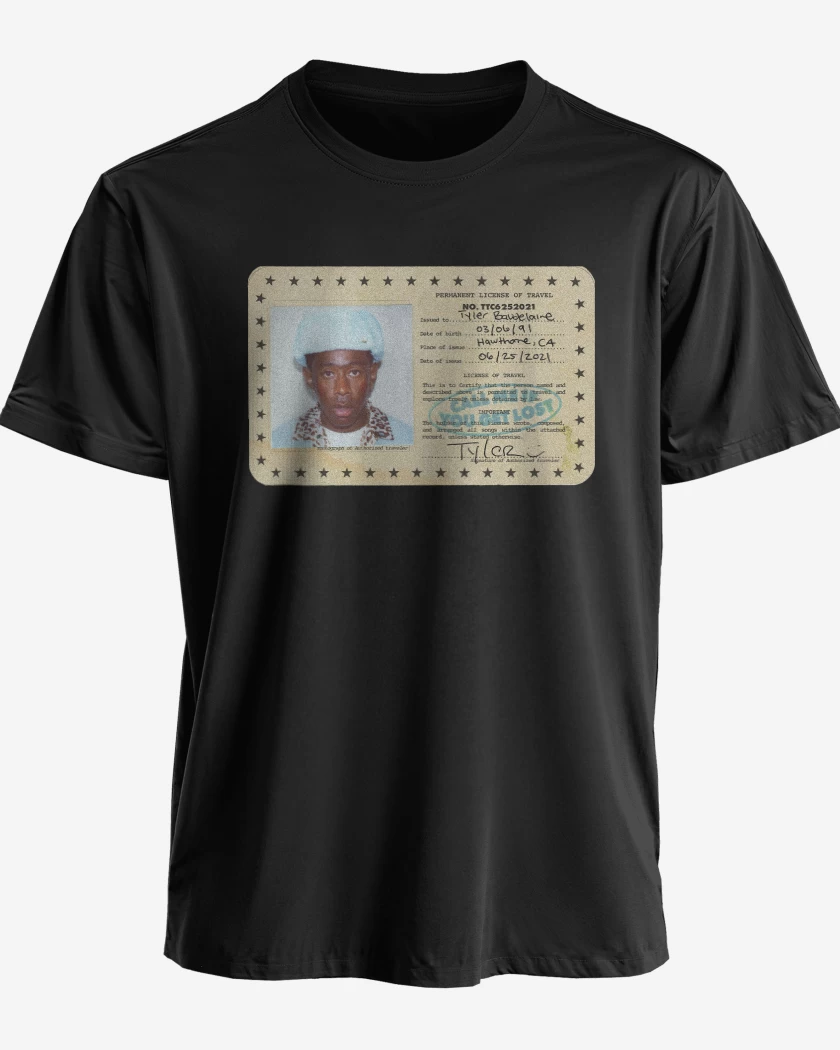 Polera premium Negro de Tyler the Creator Call Me if you Get Lost