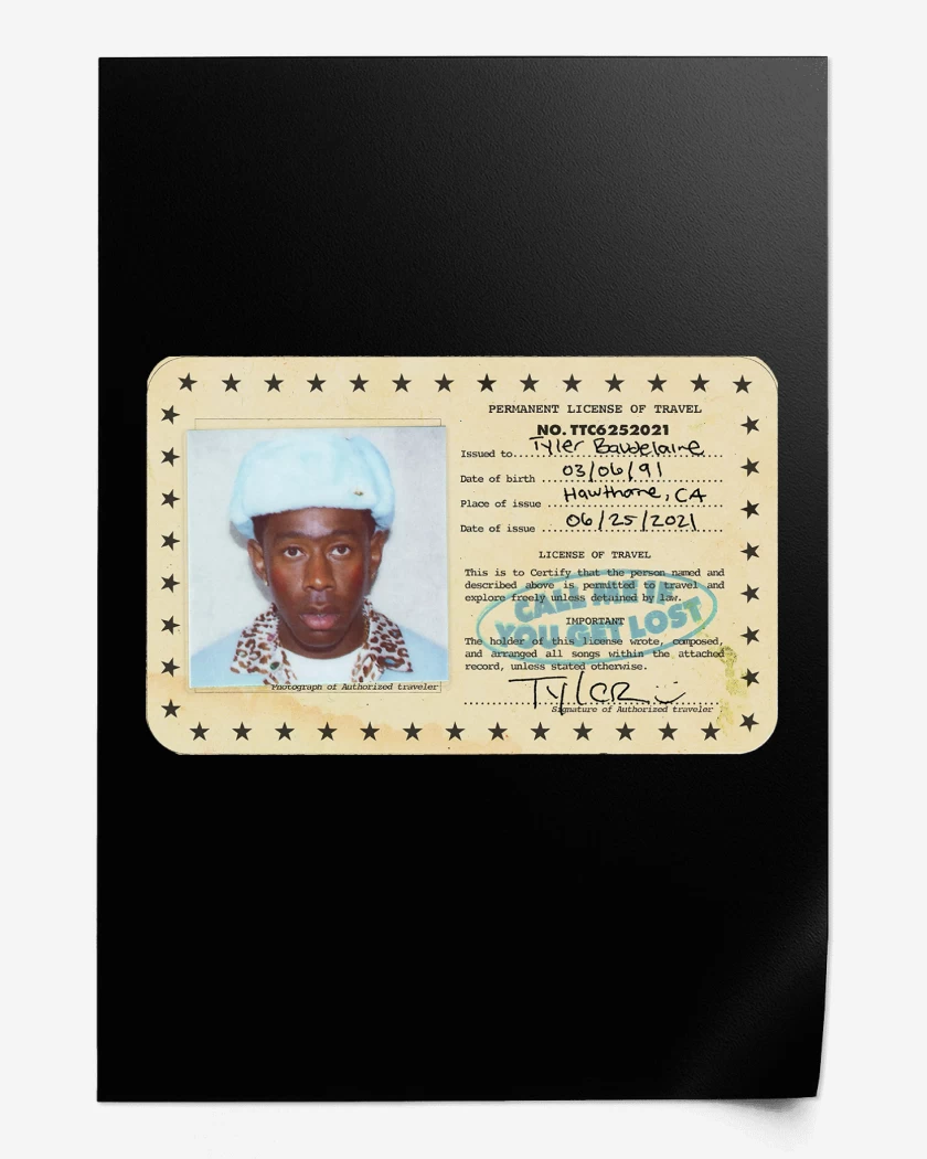 Print Tyler the Creator Call Me if you Get Lost