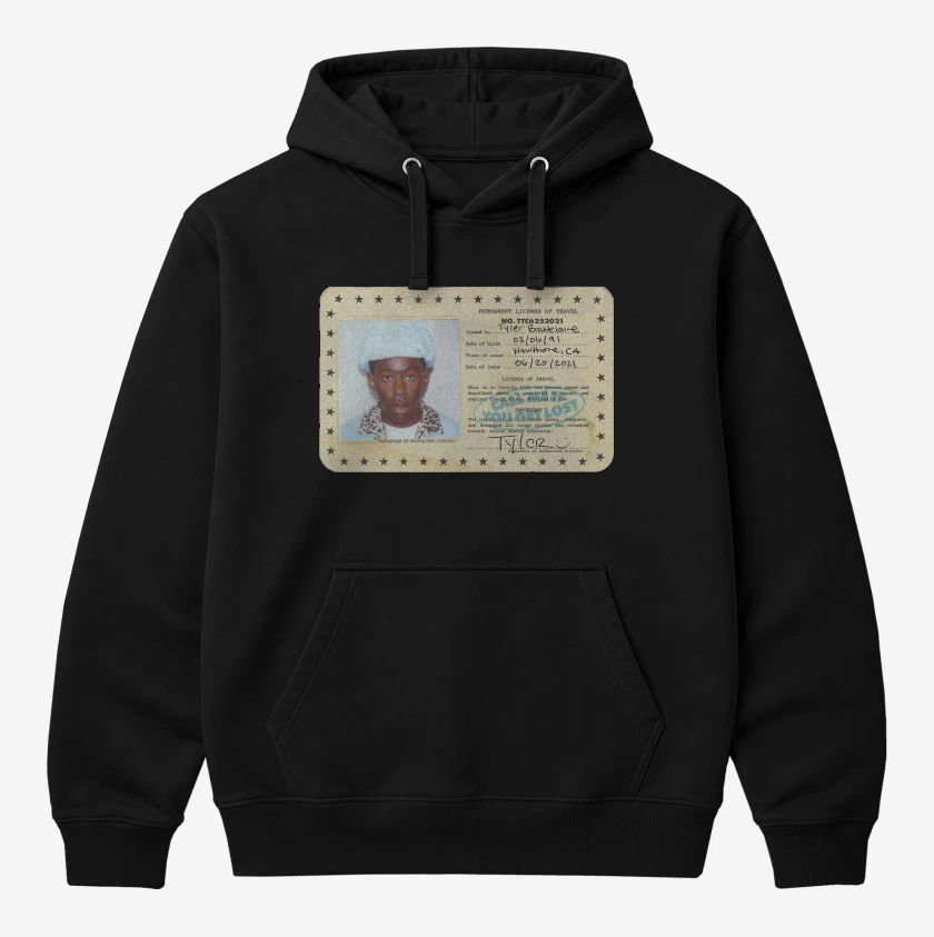 Polerón Canguro Negro de Tyler the Creator Call Me if you Get Lost