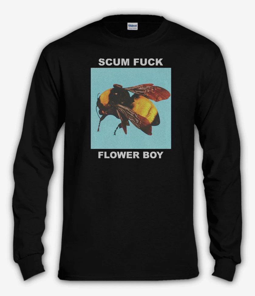 Polera manga larga Negro de Tyler the Creator Flower Boy