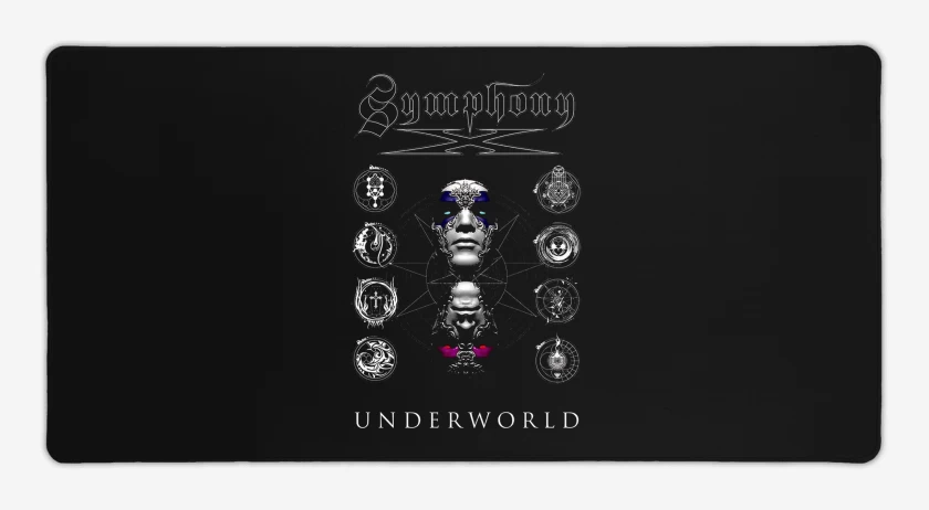 Mouse pad Gamer Negro de Symphony X Underworld