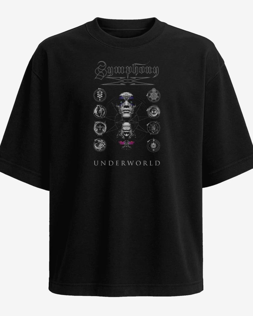 Polera Oversize Negro de Symphony X Underworld