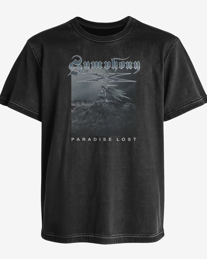 Polera desgastada Negro de Symphony X Paradise Lost