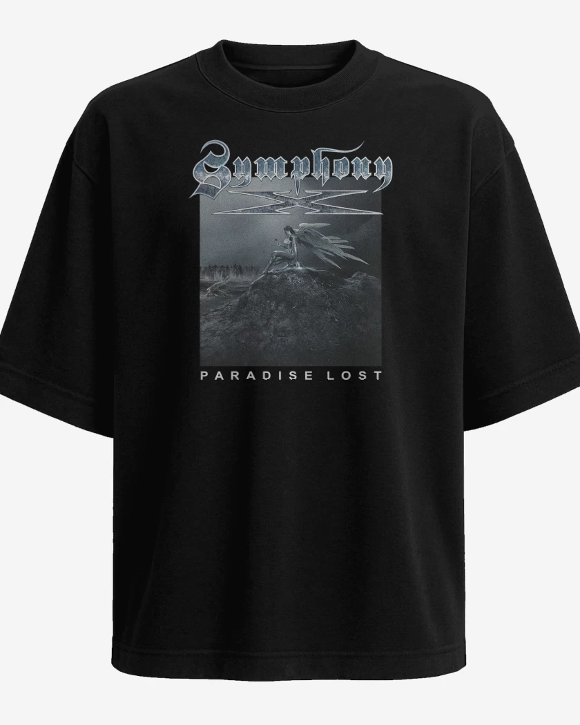 Polera Oversize Negro de Symphony X Paradise Lost
