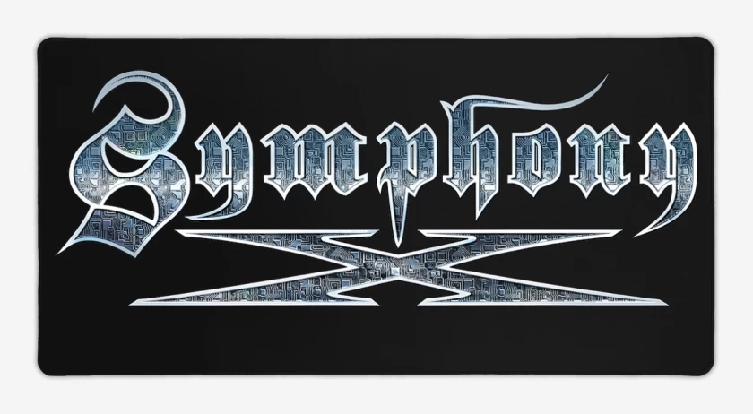 Mouse pad Gamer Negro de Symphony X Logo