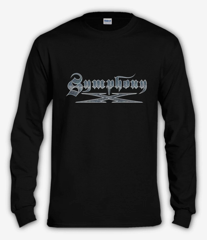 Polera manga larga Negro de Symphony X Logo