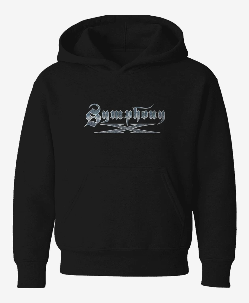 Poleron de niño Negro de Symphony X Logo