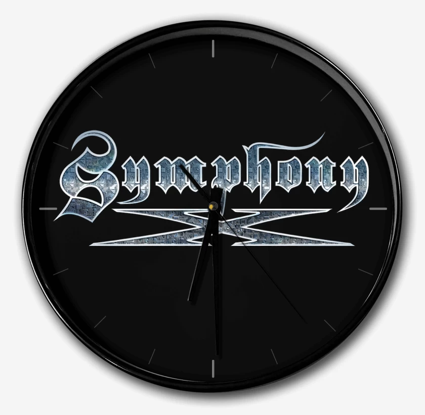 Reloj Negro de Symphony X Logo