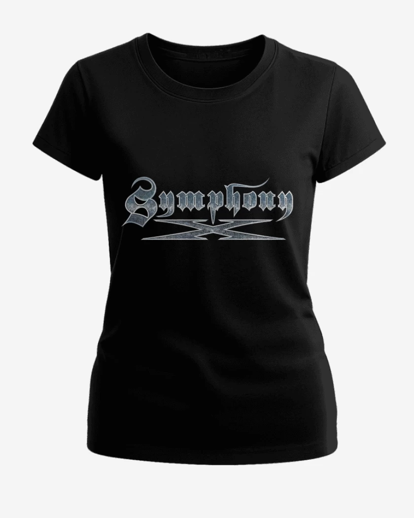 Polera de Mujer Negro de Symphony X Logo