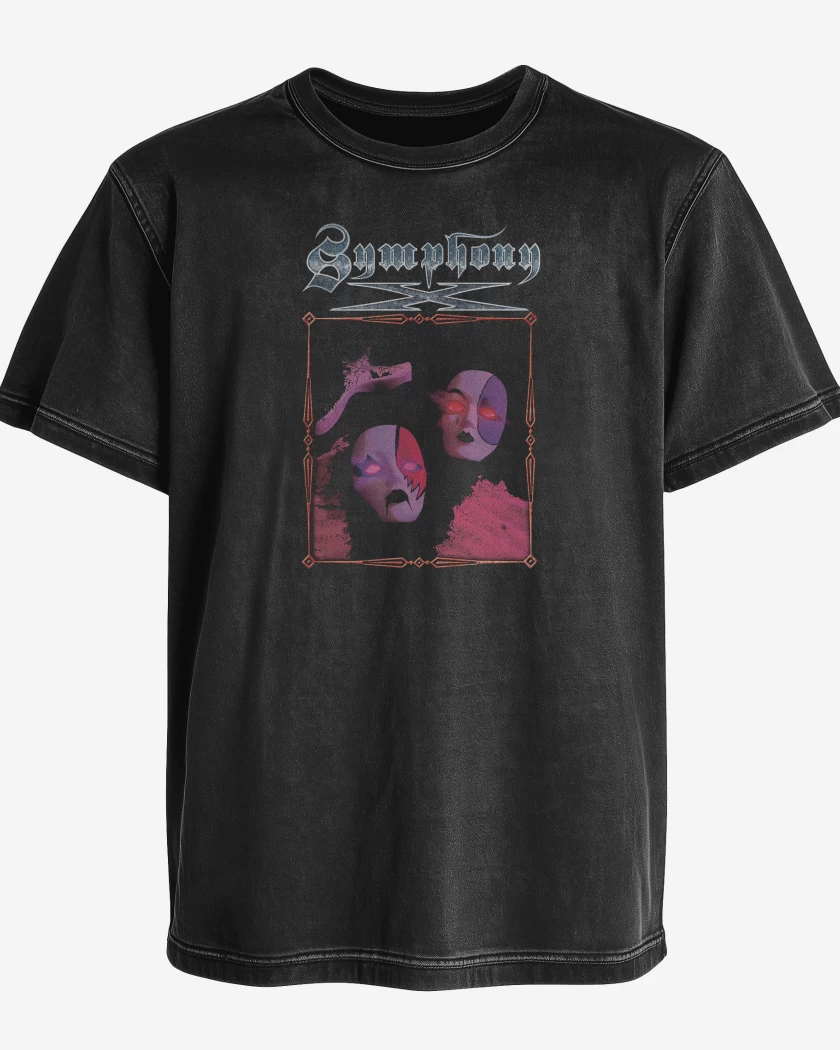 Polera desgastada Negro de Symphony X Symphony X
