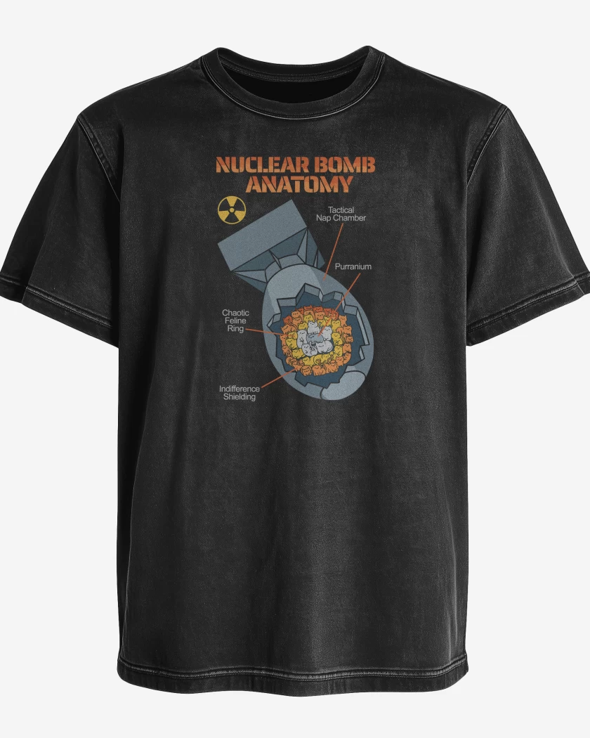 Polera desgastada Bomba Atomica de Gatitos