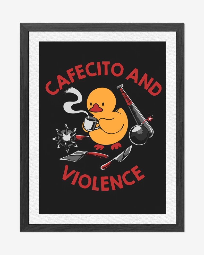 Cuadro decorativo Cafecito Patito