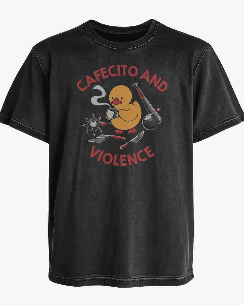 Polera desgastada Cafecito Patito