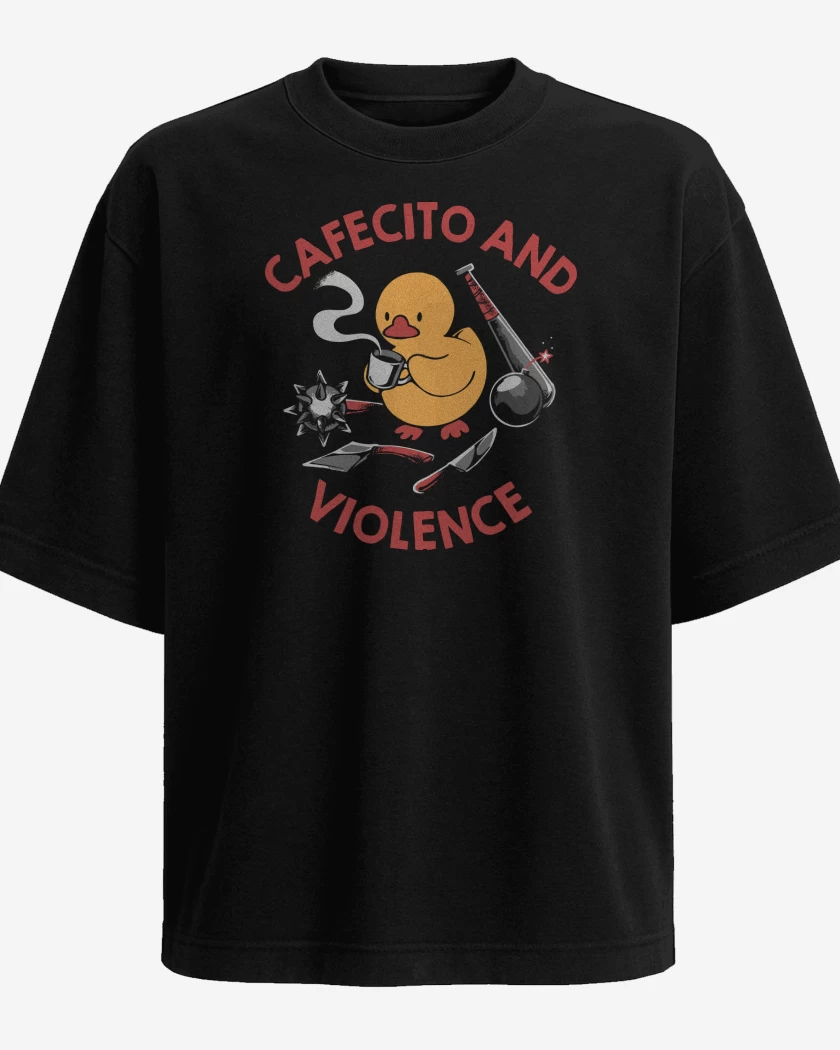 Polera Oversize Cafecito Patito