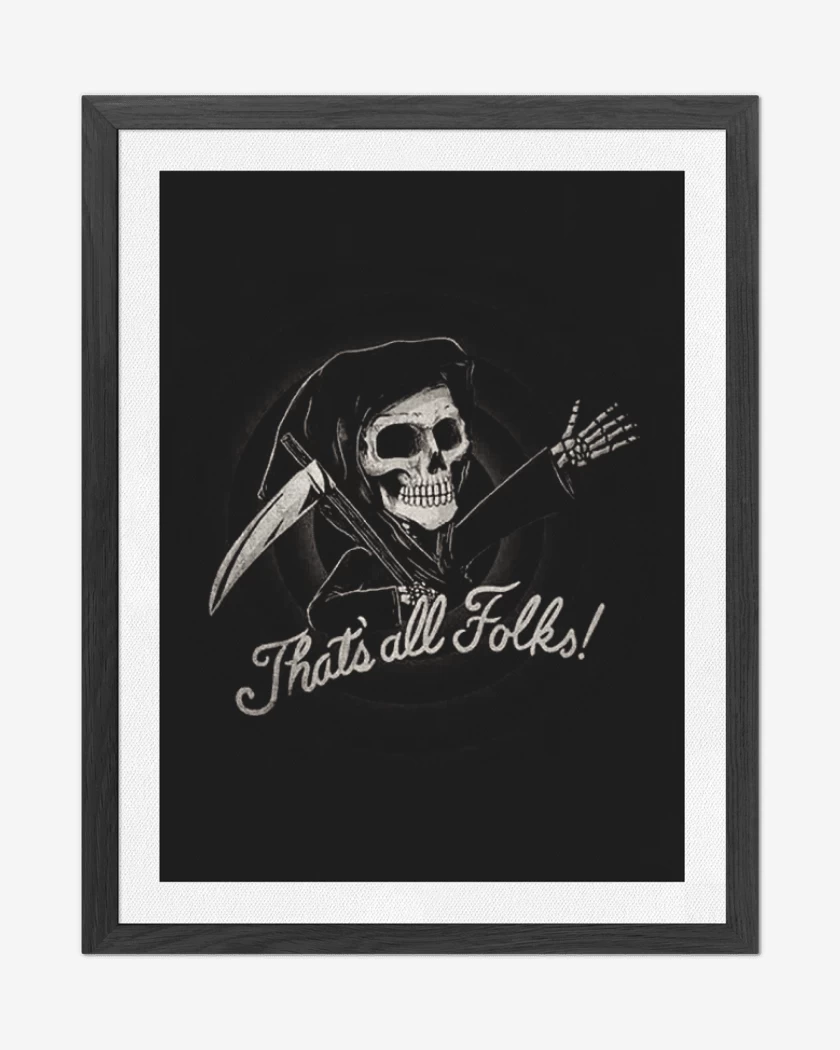 Cuadro decorativo Negro de Muerte