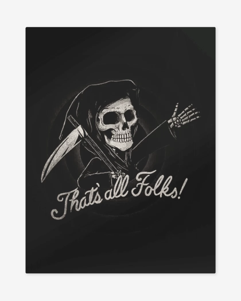 Print metalico Negro de Muerte