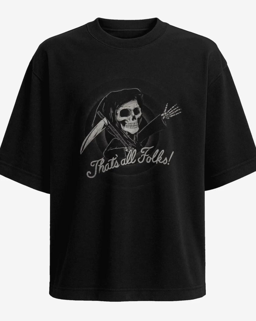 Polera Oversize Negro de Muerte