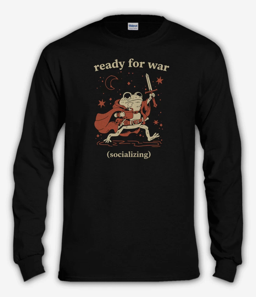 Polera manga larga Preparado para la Guerra