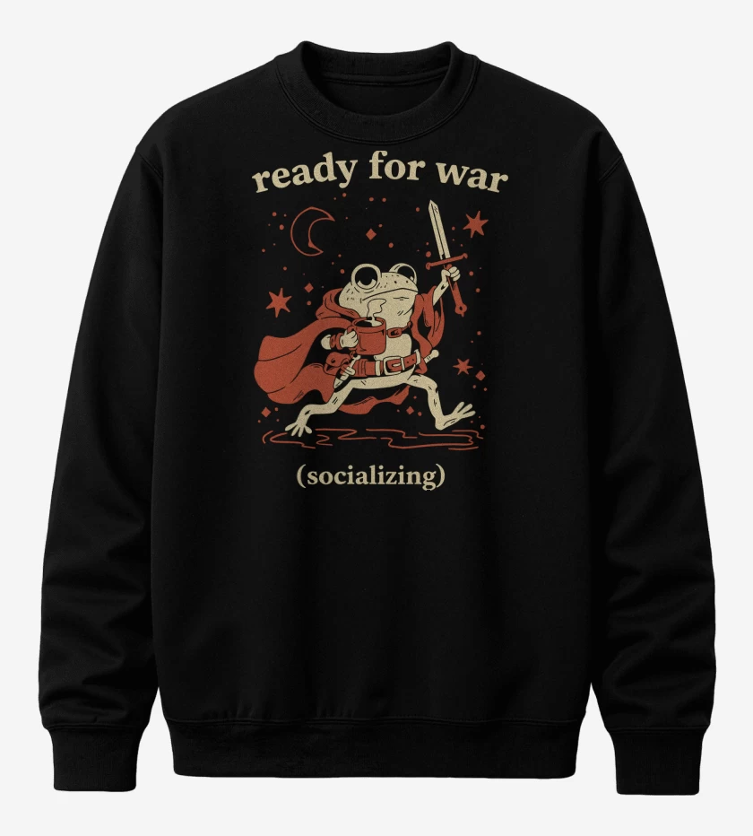 Poleron polo Preparado para la Guerra