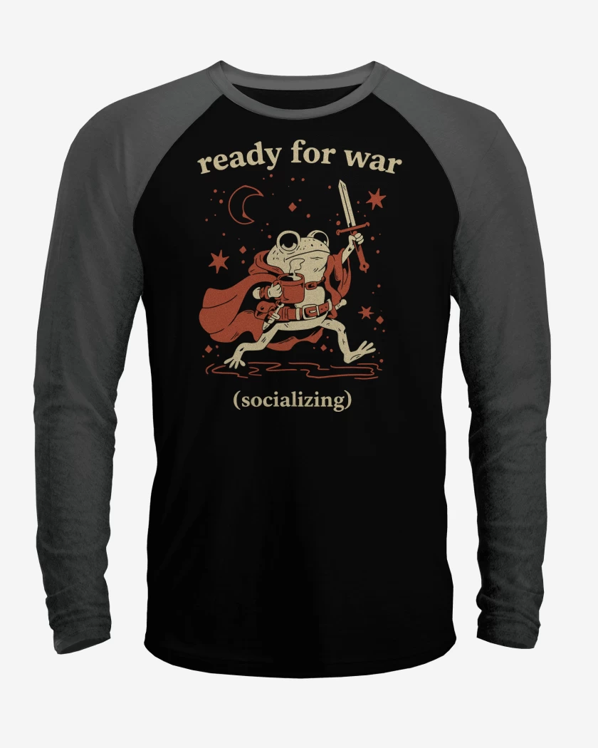 Polera Raglan Preparado para la Guerra