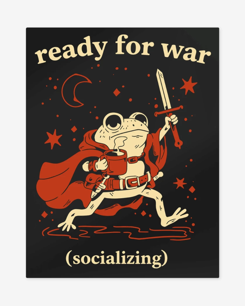 Print metalico Preparado para la Guerra