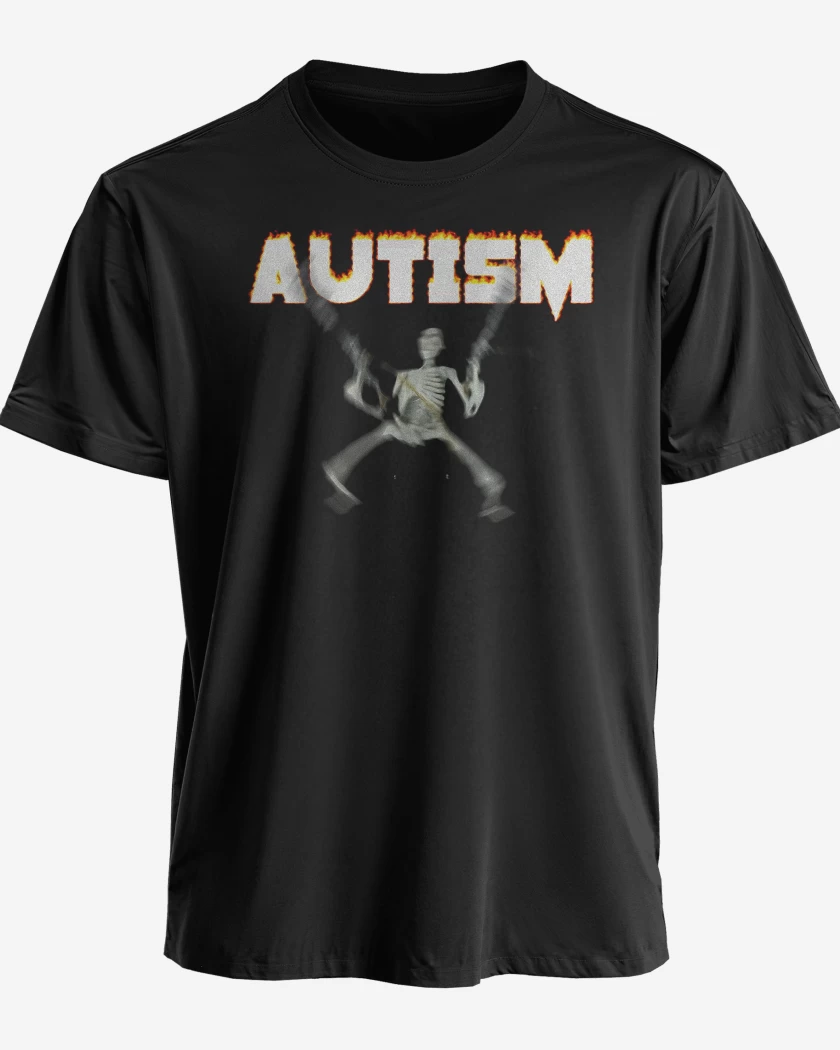 Polera premium Negro de Autismo 1