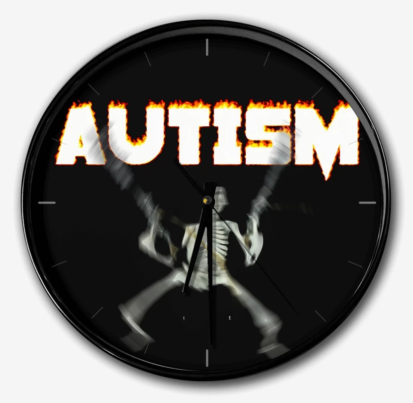 Reloj Negro de Autismo 1