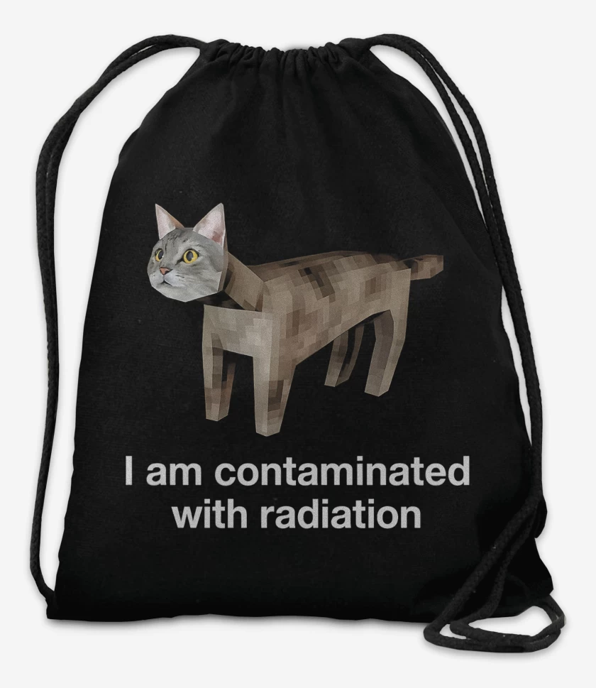 Mochila Negro de Contaminado con Radiacion