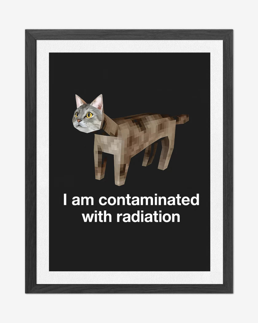 Cuadro decorativo Negro de Contaminado con Radiacion