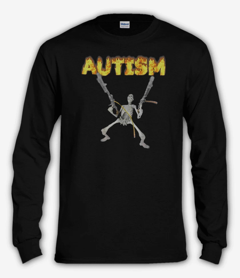 Polera manga larga Negro de Autismo 2