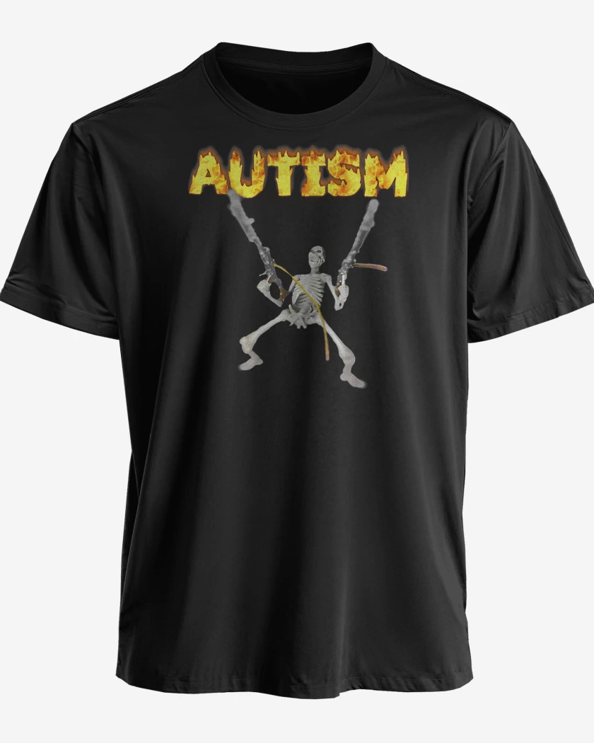 Polera premium Negro de Autismo 2