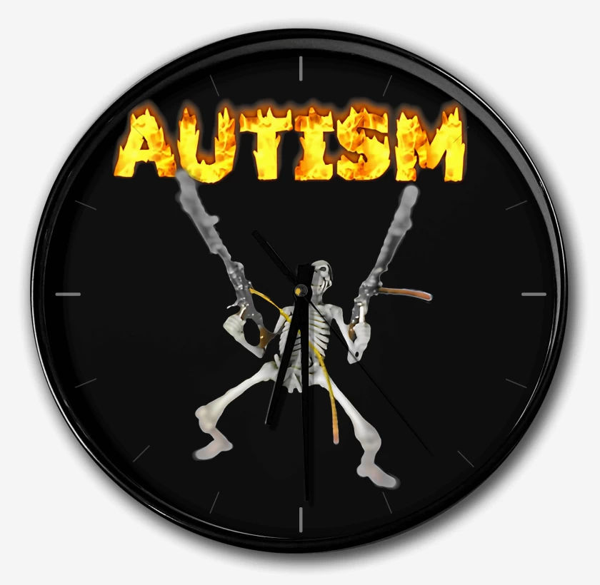 Reloj Negro de Autismo 2