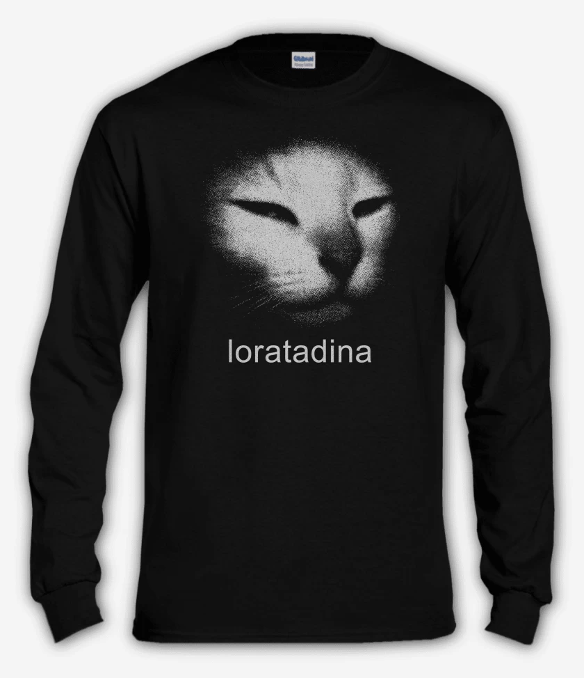 Polera manga larga Negro de Loratadina