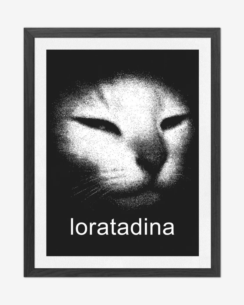 Cuadro decorativo Negro de Loratadina
