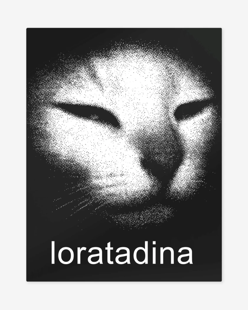 Print metalico Negro de Loratadina