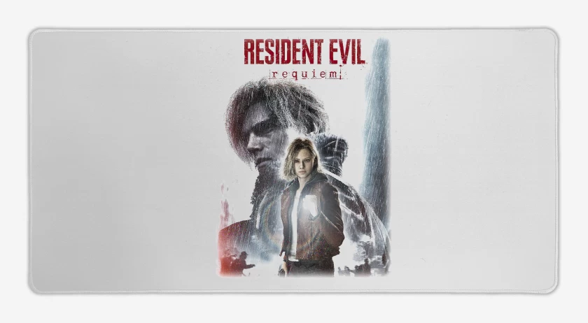 Mouse pad Gamer Blanco de RE Requiem