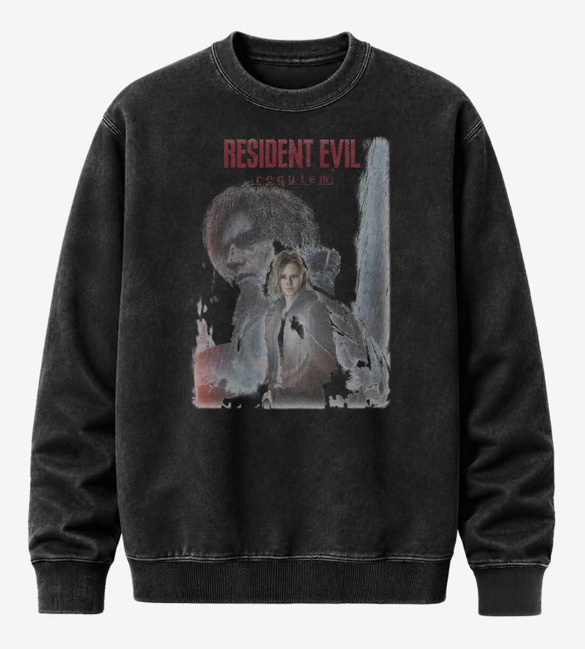 Poleron Polo Acid Wash Negro de RE Requiem