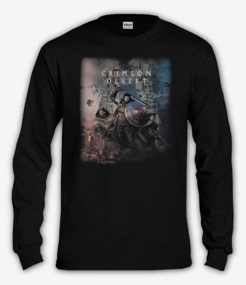 Polera manga larga Negro de Crimson desert