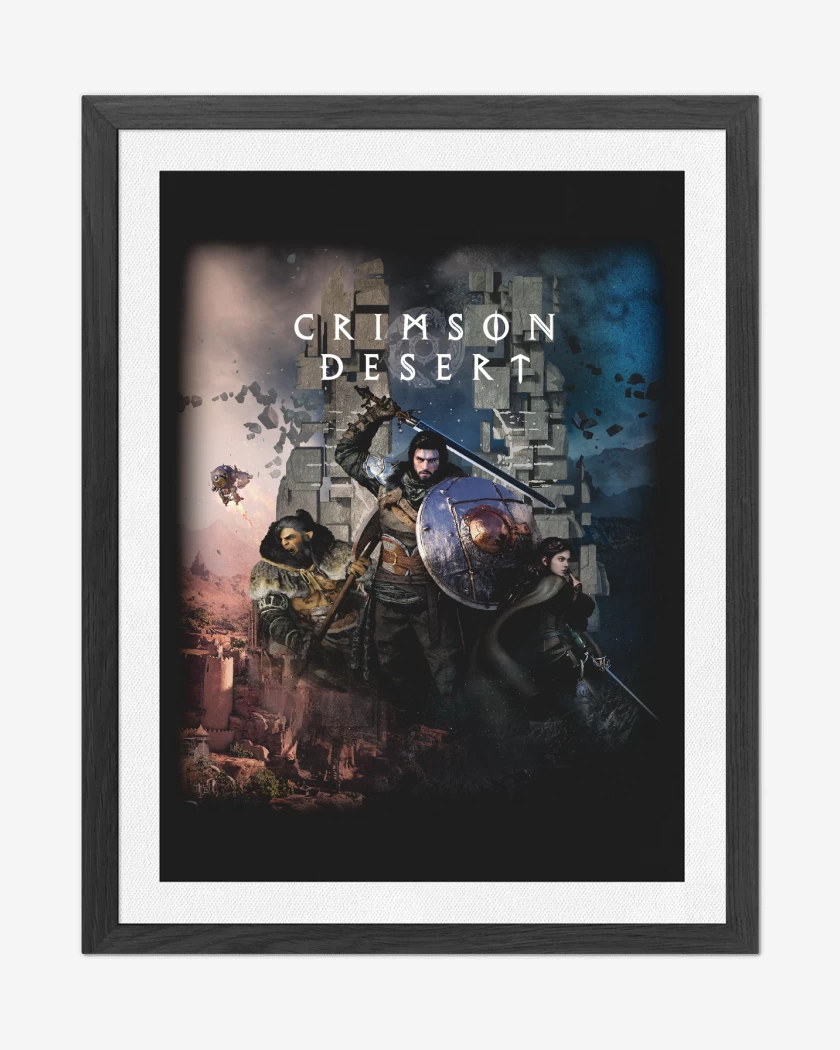 Cuadro decorativo Negro de Crimson desert