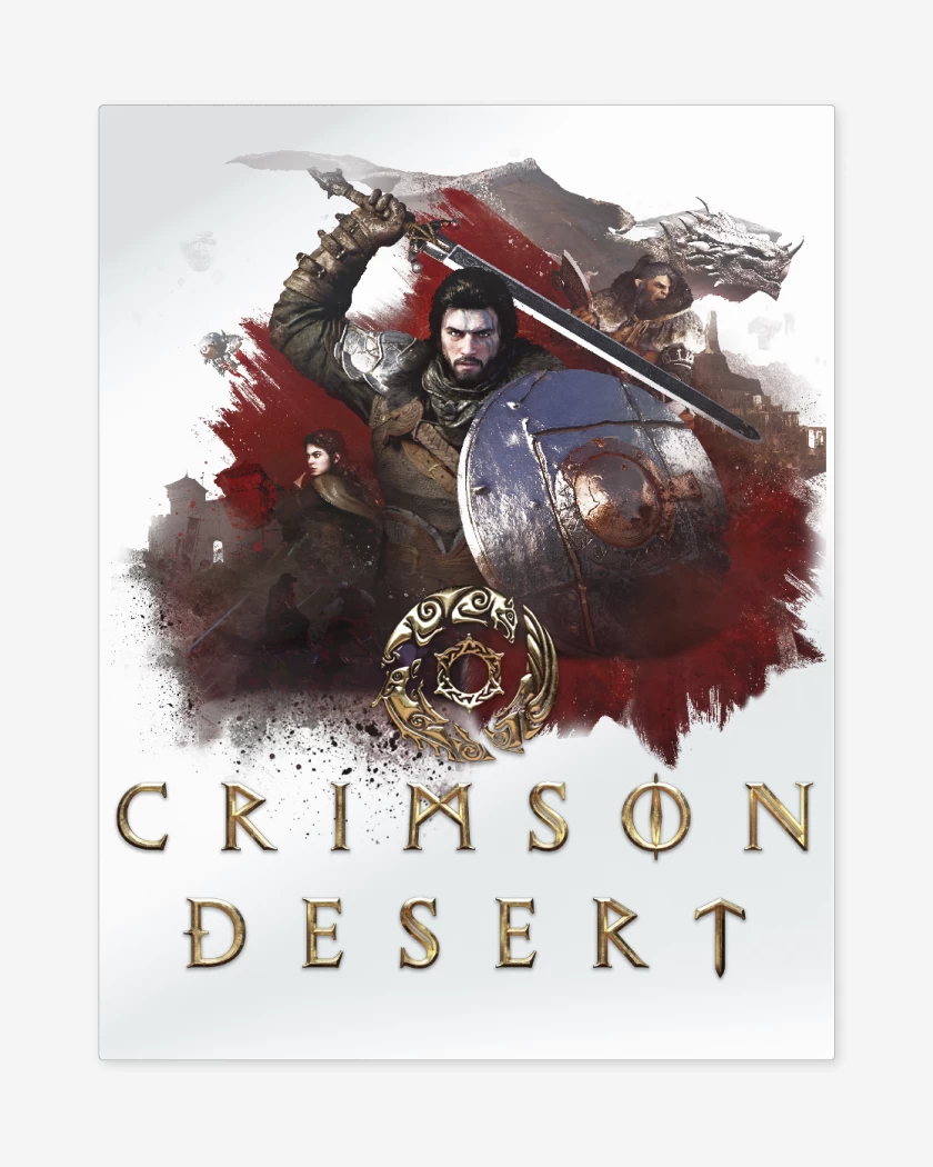 Print metalico Crimson desert 2