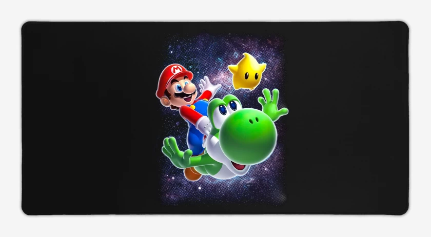 Mouse pad Gamer Negro de Mario Peli