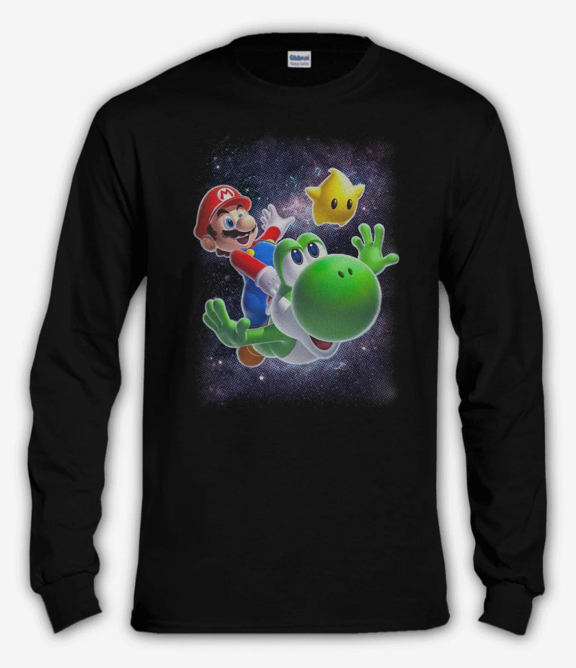 Polera manga larga Negro de Mario Peli