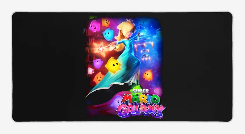 Mouse pad Gamer Negro de Rosalina 