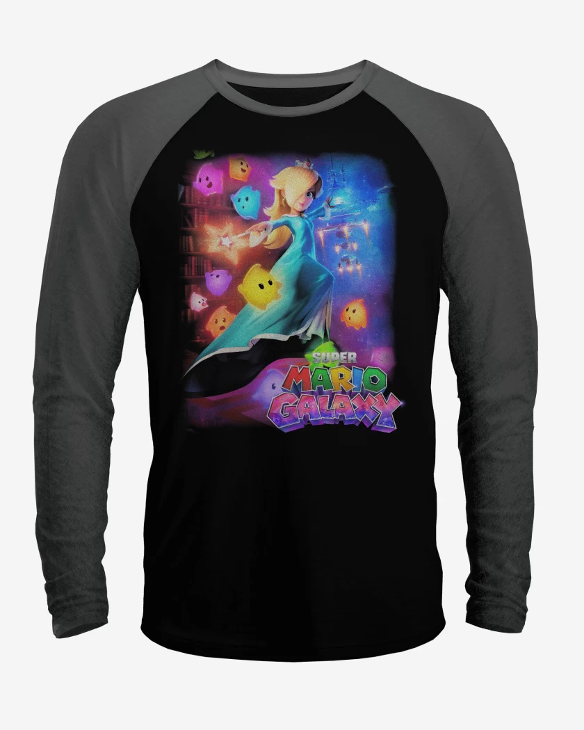 Polera Raglan Negro / Negro Heather de Rosalina 