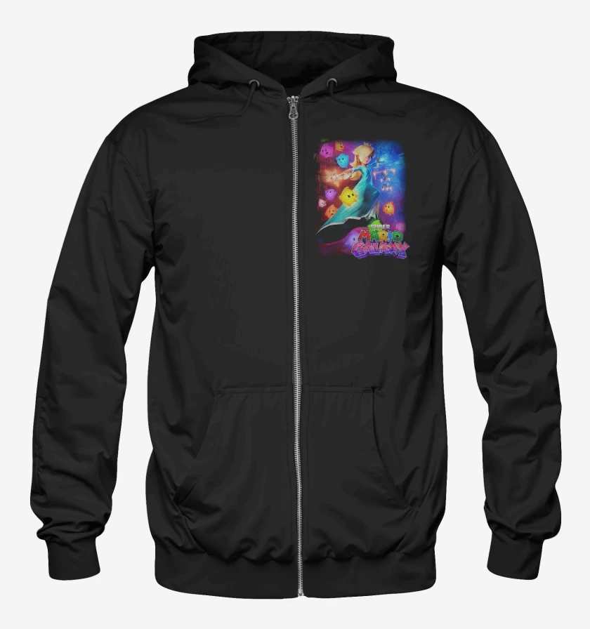 Poleron Canguro con cierre Negro de Rosalina 