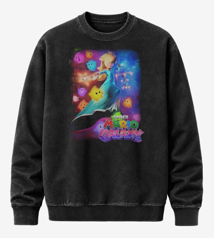 Poleron Polo Acid Wash Negro de Rosalina 